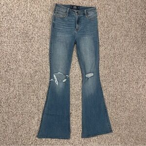 Hollister Co. Distressed Flared Jeans